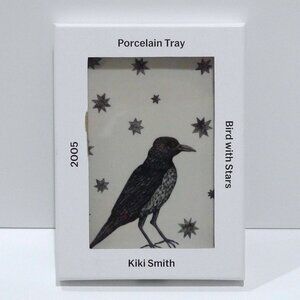 MOMA - Kiki Smith Porcelain Trinket Tray Valet with Crow Raven Birds